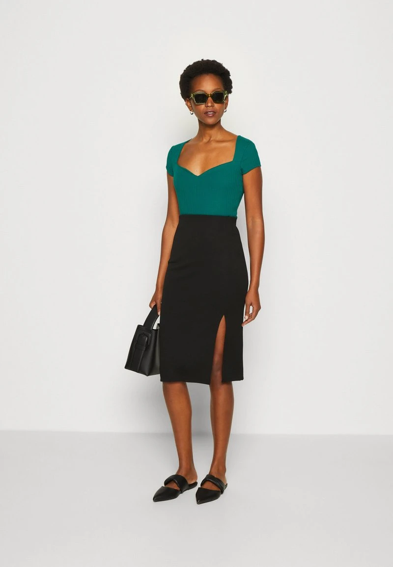 Anna Field T-Shirt Basic - Dark Green 4 Anna Field T-Shirt Basic - Dark Green – Bild 2