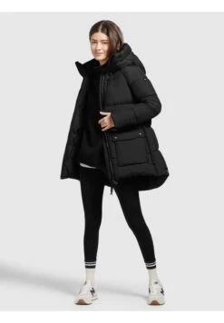 Khujo PHEOBE - Wintermantel - Schwarz -Damenbekleidungsgeschäft 029f8da883754c0fa824881fc0d2311e