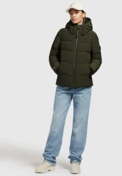Khujo FAMES - Winterjacke - Dunkelgrün -Damenbekleidungsgeschäft 0538a4bb088f4a26b486a5b7bc0de474