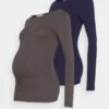 2 PACK - Langarmshirt - Dark Grey/dark Blue -Damenbekleidungsgeschäft 24365d4cea41422fb3fbae1ef74e5bc2