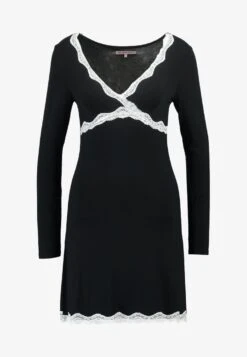 Anna Field HEIDI LONG SLEEVES VISCOSE NIGHTDRESS - Nachthemd - Black -Damenbekleidungsgeschäft 32fa00dfae104f94a6dcda686bd2fdf8
