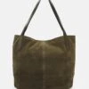 Anna Field LEATHER - Handtasche - Khaki 1 Anna Field LEATHER - Handtasche - Khaki -Damenbekleidungsgeschäft 4fe33866136c4a0ab8fe51b79aefe216