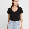 Anna Field T-Shirt Basic - Black -Damenbekleidungsgeschäft 5129dfccf7094e4c99fc893f4a5340f1
