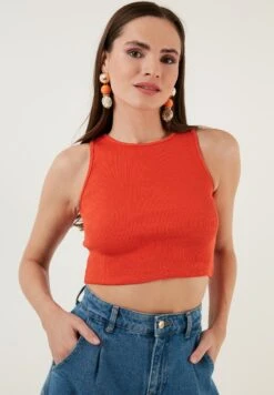 LELA Top - Orange -Damenbekleidungsgeschäft 53a89f0681964cd3b8f01a1e8da8c364 1