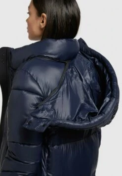 Khujo MELONA SHINY - Wintermantel - Dunkelblau -Damenbekleidungsgeschäft 5d2953355d164bc2a5b7aaa2c77788aa