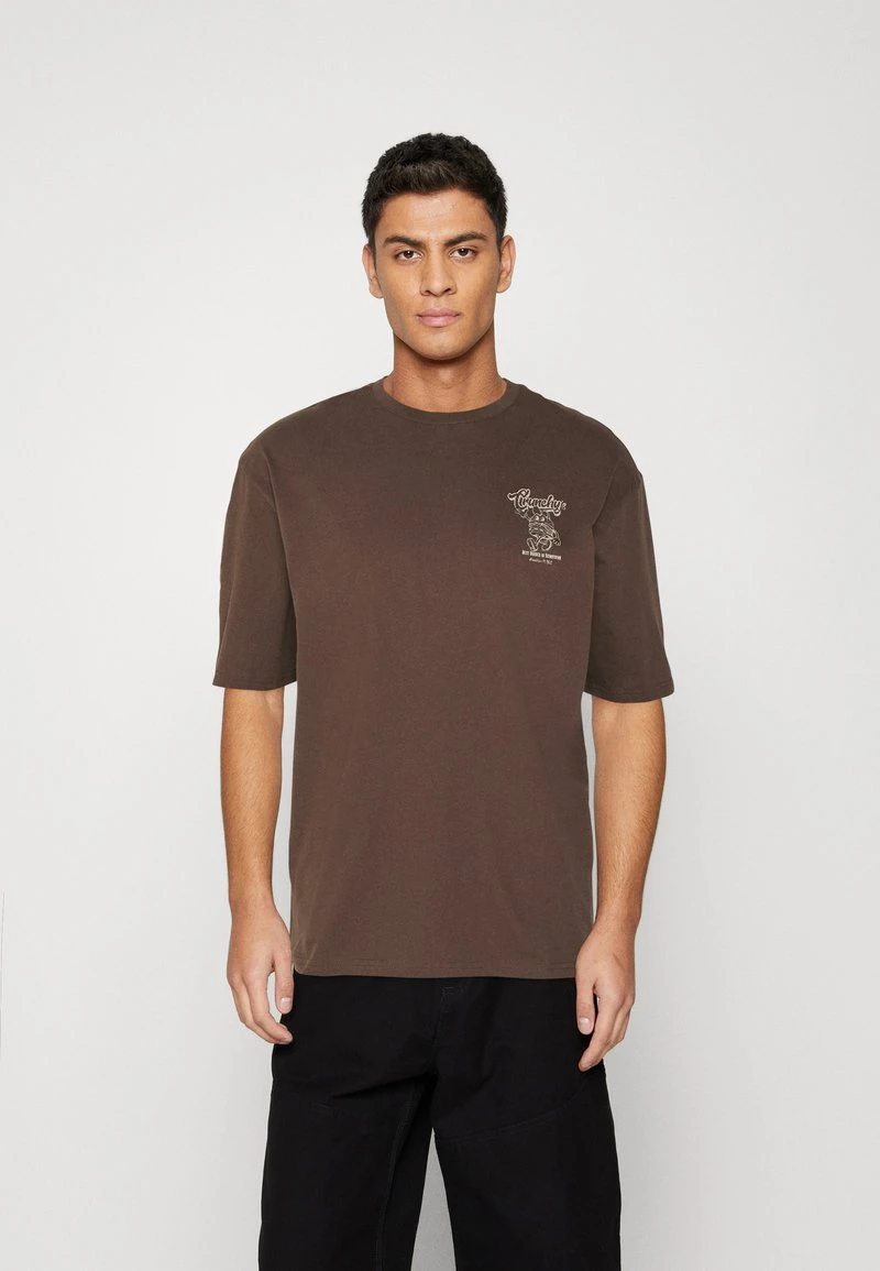 YOURTURN UNISEX - T-Shirt Print - Brown 3 YOURTURN UNISEX - T-Shirt Print - Brown