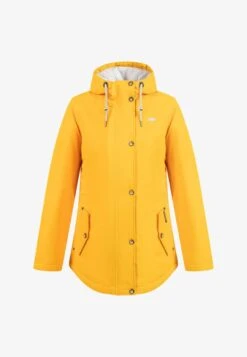 Schmuddelwedda MIT MAGIC PRINT SKYLAH - Regenjacke / Wasserabweisende Jacke - Sonnengelb -Damenbekleidungsgeschäft 76cf65a1cfd84407b6352c0f7e088b13