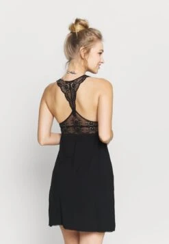 Anna Field ANNA VISCOSE DRESS - Nachthemd - Black -Damenbekleidungsgeschäft 898b079ecbb9451081364c0f02951668