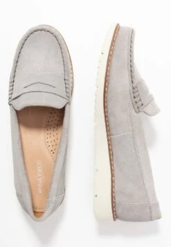 Anna Field COMFORT LEATHER - Slipper - Grey 11 Anna Field COMFORT LEATHER - Slipper - Grey -Damenbekleidungsgeschäft 91c037ae0fd845eb95c65013e2cb4387