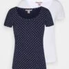 Anna Field 2ER PACK - T-Shirt Print - Navy/white 2 Anna Field 2ER PACK - T-Shirt Print - Navy/white -Damenbekleidungsgeschäft 9cbe316acd414fef89a8cfd7203de34f