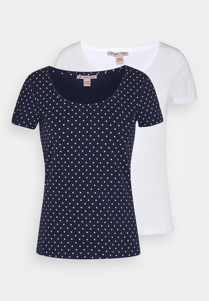 Anna Field 2ER PACK - T-Shirt Print - Navy/white 3 Anna Field 2ER PACK - T-Shirt Print - Navy/white