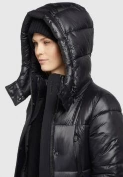 Khujo MELONA SHINY - Wintermantel - Schwarz -Damenbekleidungsgeschäft a93779126c6441009d5f9b5f66604d70