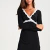 Anna Field HEIDI LONG SLEEVES VISCOSE NIGHTDRESS - Nachthemd - Black -Damenbekleidungsgeschäft add11b3cd2864d078e241158fecd36d3