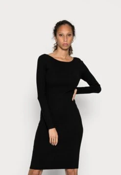 Anna Field OFFENER RÜCKEN BODYCON MINI STRICKKLEID - Etuikleid - Black -Damenbekleidungsgeschäft ae24ededa50648bf920e681ebf84b24f
