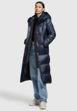 Khujo MELONA SHINY - Wintermantel - Dunkelblau -Damenbekleidungsgeschäft bcbe69c7ffad4b8fb5ec0d97ae2be1d5