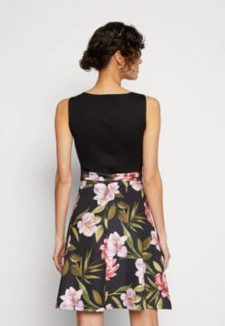 Anna Field Jerseykleid - Black/black/pink -Damenbekleidungsgeschäft bf2b72ddb8ab45fc8112f8ad8ecc10ad