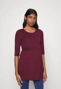 FLARE TOP - Langarmshirt - Dark Red -Damenbekleidungsgeschäft c793dbe4e16f444da0934c4ba12f8d7f 1