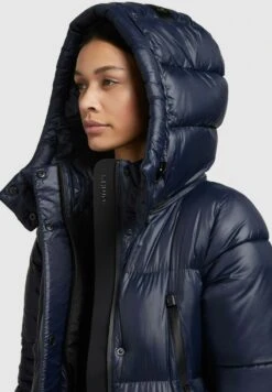 Khujo MELONA SHINY - Wintermantel - Dunkelblau -Damenbekleidungsgeschäft cef630df63c94cd6b65eca8edb8f1011