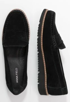Anna Field COMFORT LEATHER - Slipper - Black -Damenbekleidungsgeschäft cfa07cd963784bf69b43bc908cbd5eb6