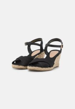 Anna Field Keilsandalette - Black -Damenbekleidungsgeschäft d8fa1b5328644e74bb62aa03513074fd