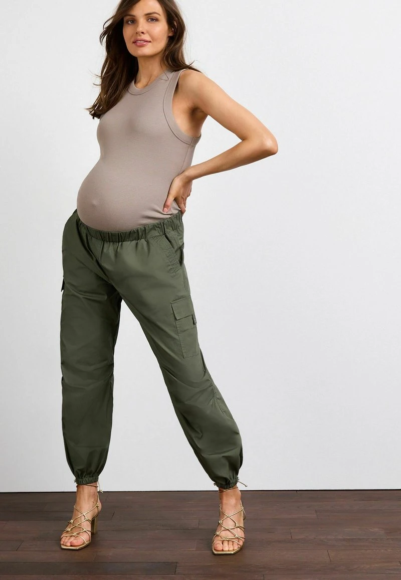 Next MATERNITY UTILITY - Cargohose - Khaki Green 3 Next MATERNITY UTILITY - Cargohose - Khaki Green