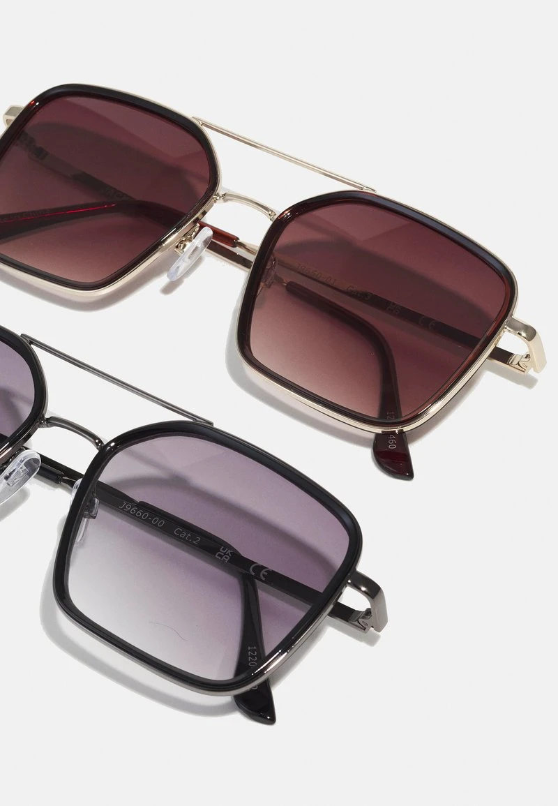 Jack & Jones JACMATTY SUNGLASSES 2 PACK - Sonnenbrille - Black/brown Stone 5 Jack & Jones JACMATTY SUNGLASSES 2 PACK - Sonnenbrille - Black/brown Stone – Bild 3