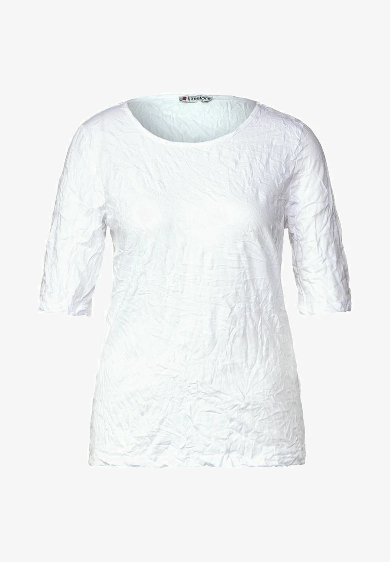 STREET ONE CRASH OPTIK - T-Shirt Basic - Weiß 6 STREET ONE CRASH OPTIK - T-Shirt Basic - Weiß – Bild 4
